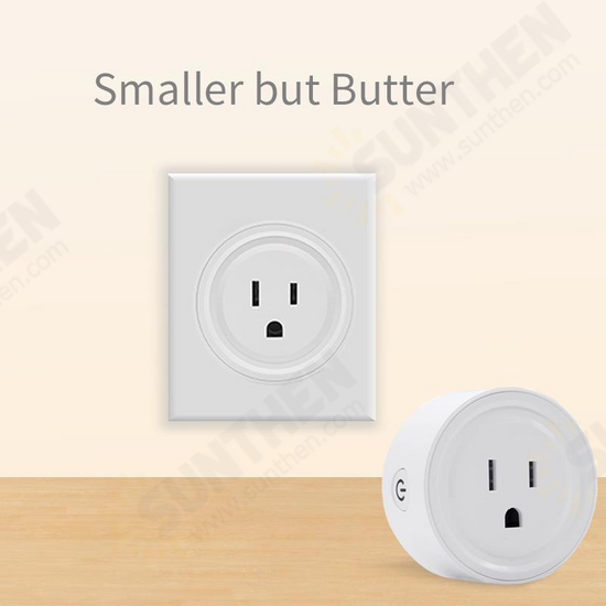 Mini Smart WiFi Switch Power Socket Outlet US Plug Support 3 Type Echo Device Alexa/Smart Things App Mini Smart WiFi Switch Power Socket Outlet US Plug Support 3 Type Echo Device Alexa/Smart Things App