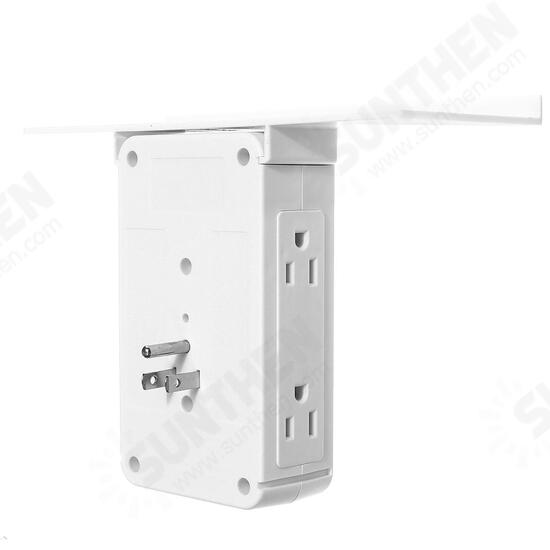 Multifunction 8 Port 6 Outlet Extenders Surge Electrical Socket Protector Washroom Extenders 2 USB Port