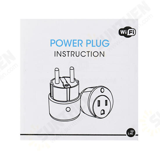 Smart WIFI Socket US Plug Wifi Smart Plug Socket 2.4GHz 45m Timing ON/OFF Function for Alexa for Google Home Assistant IFTTT