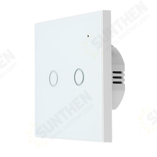 WiFi On/Off Switch Light Switch 2Gang Wireless EU Light Control Smart Switch EU Remote Conrtol