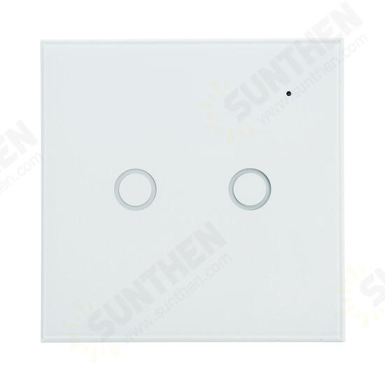 WiFi On/Off Switch Light Switch 2Gang Wireless EU Light Control Smart Switch EU Remote Conrtol WiFi On/Off Switch Light Switch 2Gang Wireless EU Light Control Smart Switch EU Remote Conrtol