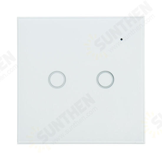 WiFi On/Off Switch Light Switch 2Gang Wireless EU Light Control Smart Switch EU Remote Conrtol