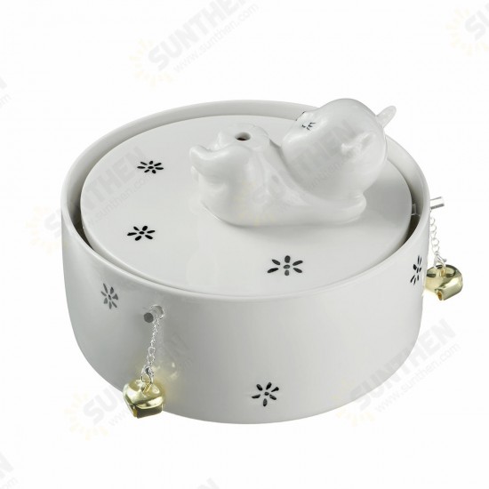 Pet Ceramic Automatic Electric Water Fountain Dog Cat Drinking Bowl Tank Pet Ceramic Automatic Electric Water Fountain Dog Cat Drinking Bowl Tank