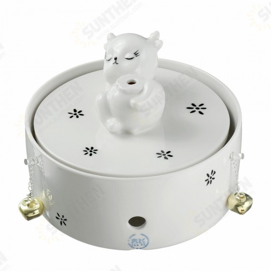 Pet Ceramic Automatic Electric Water Fountain Dog Cat Drinking Bowl Tank Pet Ceramic Automatic Electric Water Fountain Dog Cat Drinking Bowl Tank