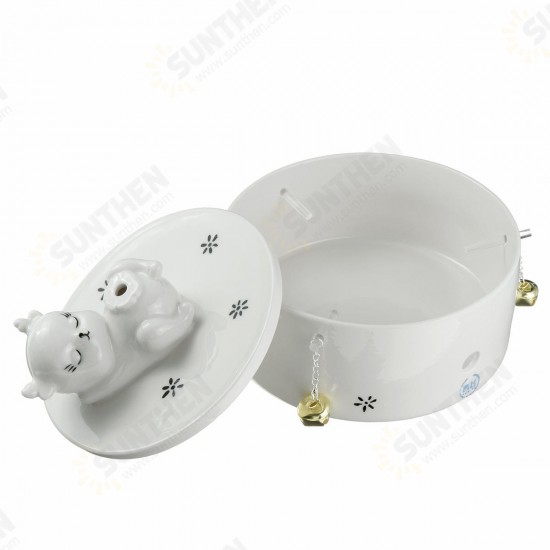Pet Ceramic Automatic Electric Water Fountain Dog Cat Drinking Bowl Tank Pet Ceramic Automatic Electric Water Fountain Dog Cat Drinking Bowl Tank
