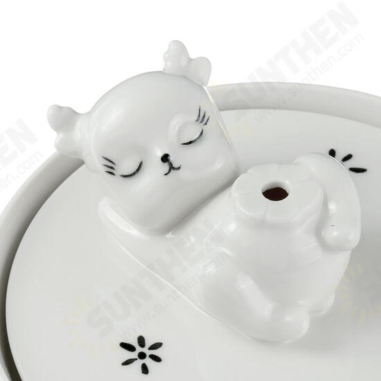 Pet Ceramic Automatic Electric Water Fountain Dog Cat Drinking Bowl Tank Pet Ceramic Automatic Electric Water Fountain Dog Cat Drinking Bowl Tank