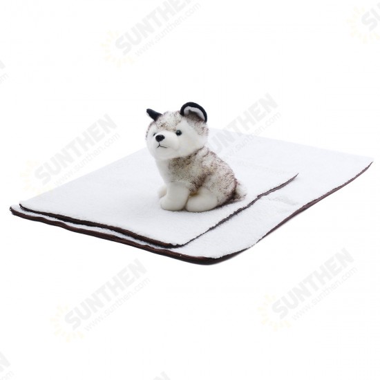 Pet Self Heating Thermal Dog Cat Bed Kitty Cushion Heated Mat Warm Washable