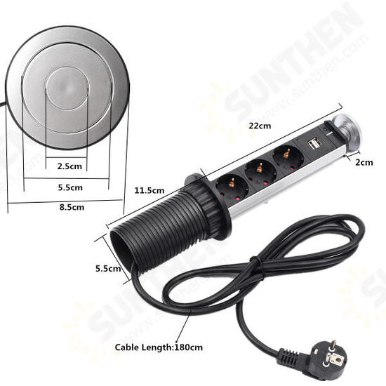 Pop Pull Up Power Pod Socket Kitchen Worktop Desk Socket Extension Lead Shucko Plug Pop Pull Up Power Pod Socket Kitchen Worktop Desk Socket Extension Lead Shucko Plug