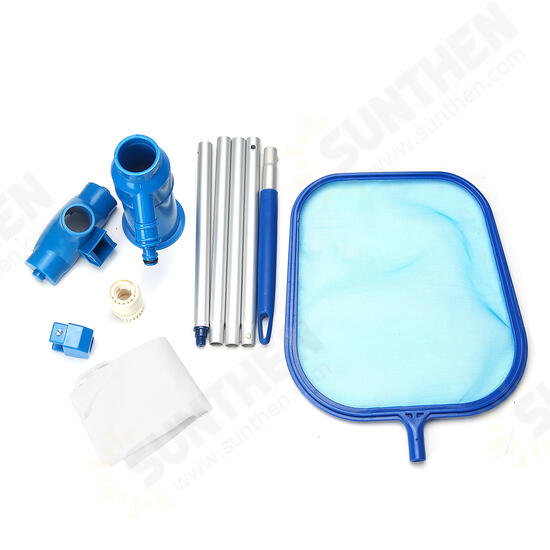 Portable Swimming Pool Vacuum Cleaning Tool Set Pole Adjustable Fountain Cleaning Equipment Cleaner Net Portable Swimming Pool Vacuum Cleaning Tool Set Pole Adjustable Fountain Cleaning Equipment Cleaner Net