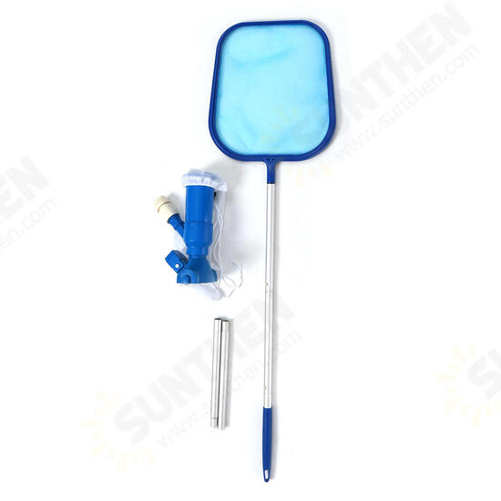 Portable Swimming Pool Vacuum Cleaning Tool Set Pole Adjustable Fountain Cleaning Equipment Cleaner Net Portable Swimming Pool Vacuum Cleaning Tool Set Pole Adjustable Fountain Cleaning Equipment Cleaner Net