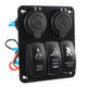Rocker Switch Panel 12-24V Led Light Panel Switch 3 Gang Rocker Switch Rocker Switch Panel 12-24V Led Light Panel Switch 3 Gang Rocker Switch