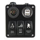 Rocker Switch Panel 12-24V Led Light Panel Switch 3 Gang Rocker Switch Rocker Switch Panel 12-24V Led Light Panel Switch 3 Gang Rocker Switch
