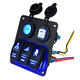 Rocker Switch Panel 12-24V Led Light Panel Switch 3 Gang Rocker Switch Rocker Switch Panel 12-24V Led Light Panel Switch 3 Gang Rocker Switch