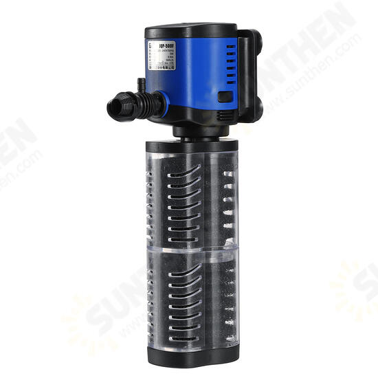 Aquarium Filter Pump Submersible Water Pump Oxygen Filtration Pond Fish Tank