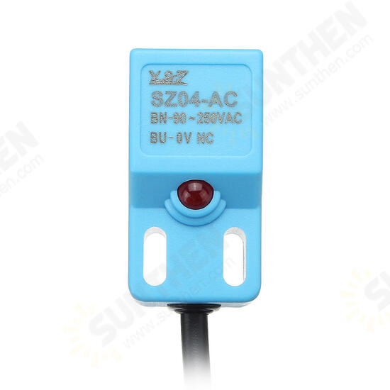 SZ04-DN / SZ04-AC Small Square Inductance Approach Switch Metal Sensor