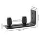 Sliding Barn Door Bottom Wall Guide Mount Adjustable Hardware with Screws Set Sliding Barn Door Bottom Wall Guide Mount Adjustable Hardware with Screws Set
