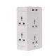 Socket S helf 8 Port Surge Protector Holder Tray Removable Wall Outlet 6 Electrical Outlet Extenders 2 USB Charging Ports Wall Plug Socket Power Strip