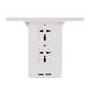 Socket S helf 8 Port Surge Protector Holder Tray Removable Wall Outlet 6 Electrical Outlet Extenders 2 USB Charging Ports Wall Plug Socket Power Strip