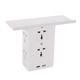 Socket S helf 8 Port Surge Protector Holder Tray Removable Wall Outlet 6 Electrical Outlet Extenders 2 USB Charging Ports Wall Plug Socket Power Strip