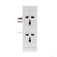 Socket S helf 8 Port Surge Protector Holder Tray Removable Wall Outlet 6 Electrical Outlet Extenders 2 USB Charging Ports Wall Plug Socket Power Strip