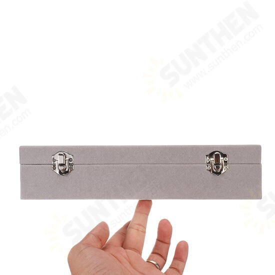 Soft Velvet Jewelry Tray Organizer Ring Storage Box Display Earring Case Soft Velvet Jewelry Tray Organizer Ring Storage Box Display Earring Case
