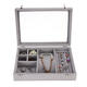 Soft Velvet Jewelry Tray Organizer Ring Storage Box Display Earring Case Soft Velvet Jewelry Tray Organizer Ring Storage Box Display Earring Case