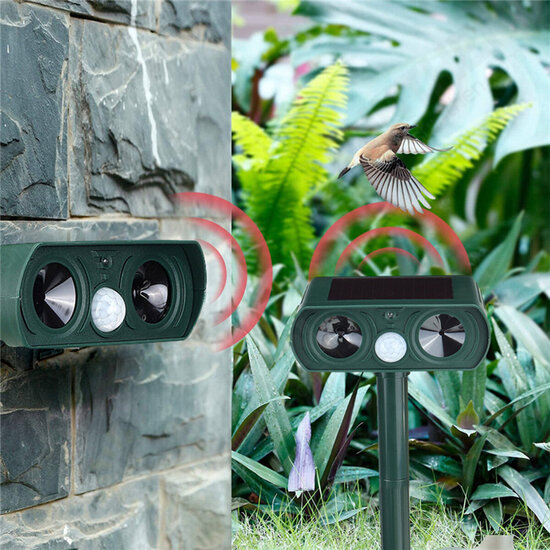 Solar Power Ultrasonic Animal Repeller Garden Pest Cat Deer Raccoon Repellent Solar Power Ultrasonic Animal Repeller Garden Pest Cat Deer Raccoon Repellent
