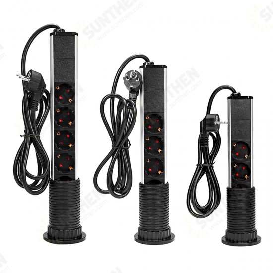 Tabletop Pop Up Power Socket Outlet 3/4/5 EU Plug Power Strip Household Office Power Outlet With USB Tabletop Pop Up Power Socket Outlet 3/4/5 EU Plug Power Strip Household Office Power Outlet With USB