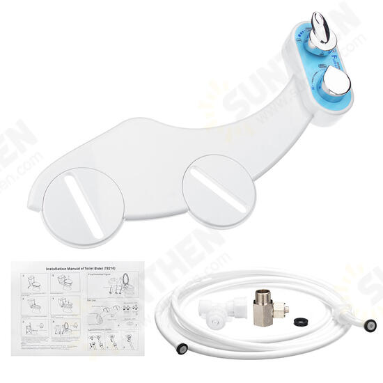 Toilet Bidet Hot/Cold Water Dual Spray Non-Electric Mechanical Self Cleaning Adjustable Angle Bidet Toilet Device Toilet Bidet Hot/Cold Water Dual Spray Non-Electric Mechanical Self Cleaning Adjustable Angle Bidet Toilet Device