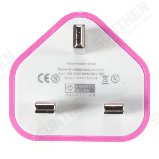 UK USB Plug Charger Mains Wall Home Adapter For Samsung Android Phone Tablets