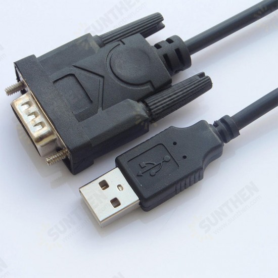 USB 9-pin Serial Cable Shielded Wire Line For RS232 Interface Communication Equipment