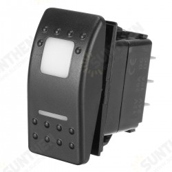 Universal 12V 7 Pins LED Light Switch DPDT ON-OFF-ON Self-locking Rocker Switch Universal 12V 7 Pins LED Light Switch DPDT ON-OFF-ON Self-locking Rocker Switch