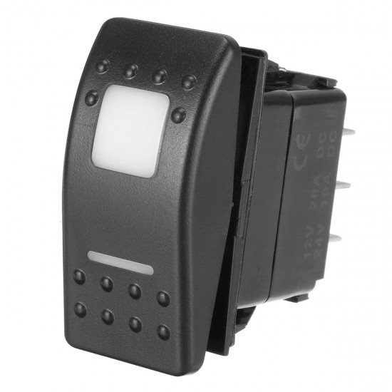 Universal 12V 7 Pins LED Light Switch DPDT ON-OFF-ON Self-locking Rocker Switch