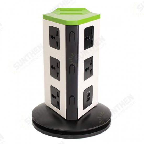 Universal 8 Port EU Plug Socket Wall Charger Dock Station with bluetooth Speaker