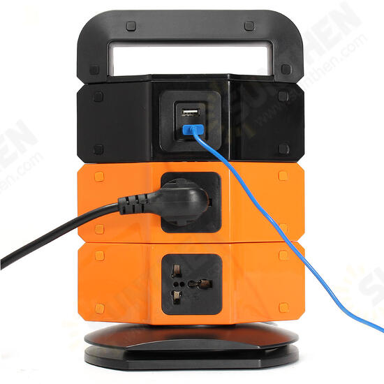 Universal EU Plug Socket Wall Charger Dock Station with bluetooth Speaker