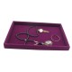 Velvet Jewelry Ring Earring Display Tray Holder Organizers Storage Box Showcase Tray Rack