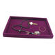 Velvet Jewelry Ring Earring Display Tray Holder Organizers Storage Box Showcase Tray Rack