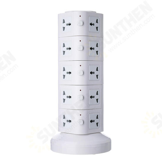 Vertical Power Socket Powerboard Outlet Plug Extension Multi USB Ports Charger Socket Power Strip