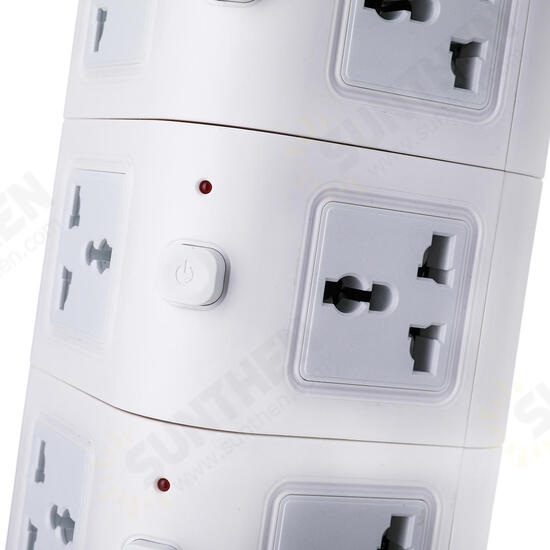 Vertical Power Socket Powerboard Outlet Plug Extension Multi USB Ports Charger Socket Power Strip