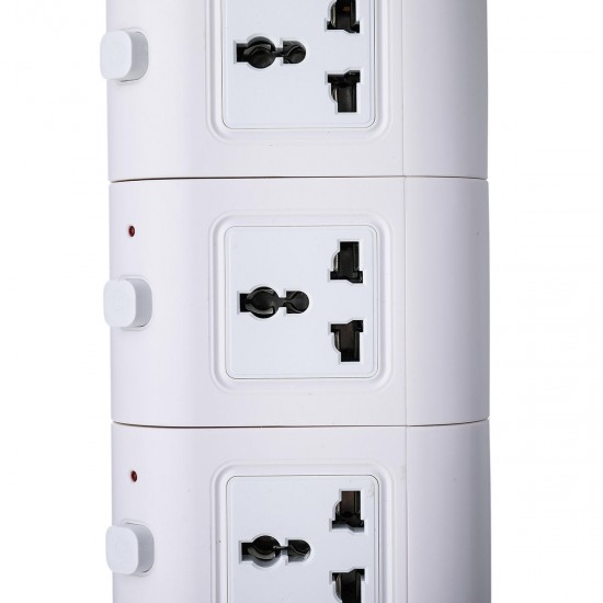 Vertical Power Socket Powerboard Outlet Plug Extension Multi USB Ports Charger Socket Power Strip