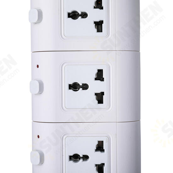 Vertical Power Socket Powerboard Outlet Plug Extension Multi USB Ports Charger Socket Power Strip