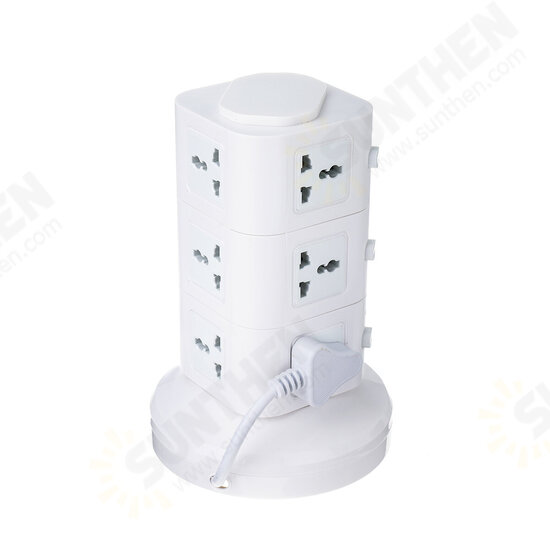 Vertical Power Socket Powerboard Outlet Plug Extension Multi USB Ports Charger Socket Power Strip