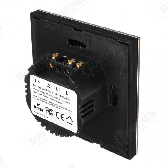 WHF01 433MHZ RF Remote Control Switch Touch Wall Switch Panel Smart Switch 86 Type Smart Panel Switch WHF01 433MHZ RF Remote Control Switch Touch Wall Switch Panel Smart Switch 86 Type Smart Panel Switch