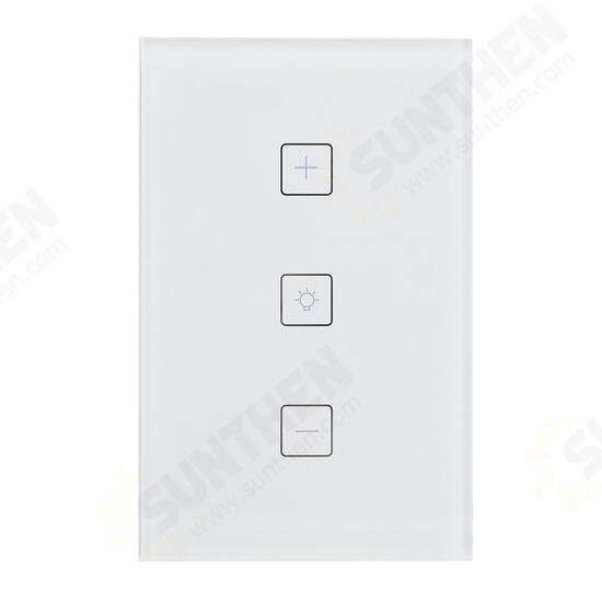 WIFI Smart Dimmer Light Wall Switch Touch Remote Control Work with Alexa/Google Home