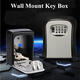 Wall Mount Key Lock Storage Box Security Keyed Door Lock with 4 Digit Combination Password