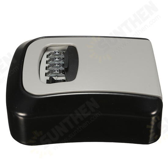 Wall Mount Key Lock Storage Box Security Keyed Door Lock with 4 Digit Combination Password