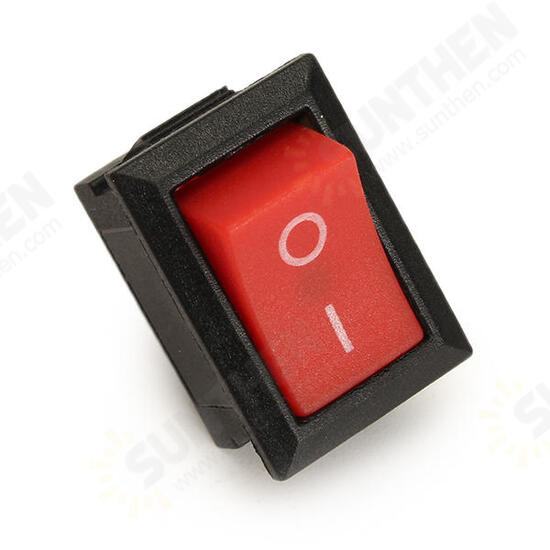 KCD-101 250V 6A Copper Boat Rocker Switch 2-Pin Plastic Button ON/Off SPST 10pcs KCD-101 250V 6A Copper Boat Rocker Switch 2-Pin Plastic Button ON/Off SPST 10pcs