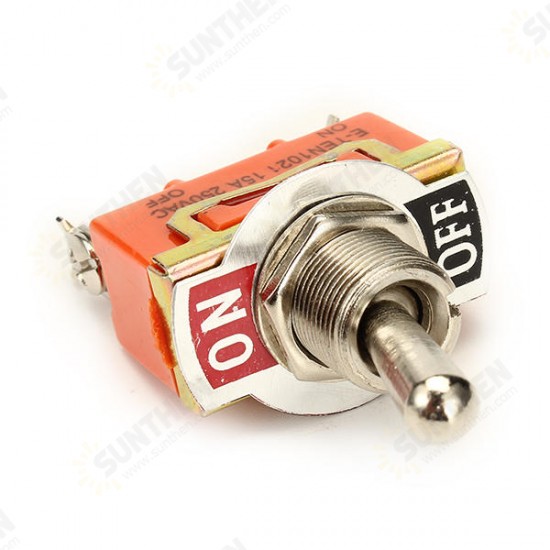 KN-1021 ON/OFF AC 250V 15A 2 Pins Toggle Rocker Switch 5pcs KN-1021 ON/OFF AC 250V 15A 2 Pins Toggle Rocker Switch 5pcs