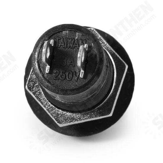 PBS-11B 125V 5A 12mm NO Lock Self-reset Switch Push Button Round 10pcs