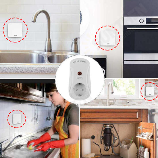 Wireless Remote Control Socket Switch For Food Waste Disposers Garbage Disposals Socket Wireless Remote Control Socket Switch For Food Waste Disposers Garbage Disposals Socket